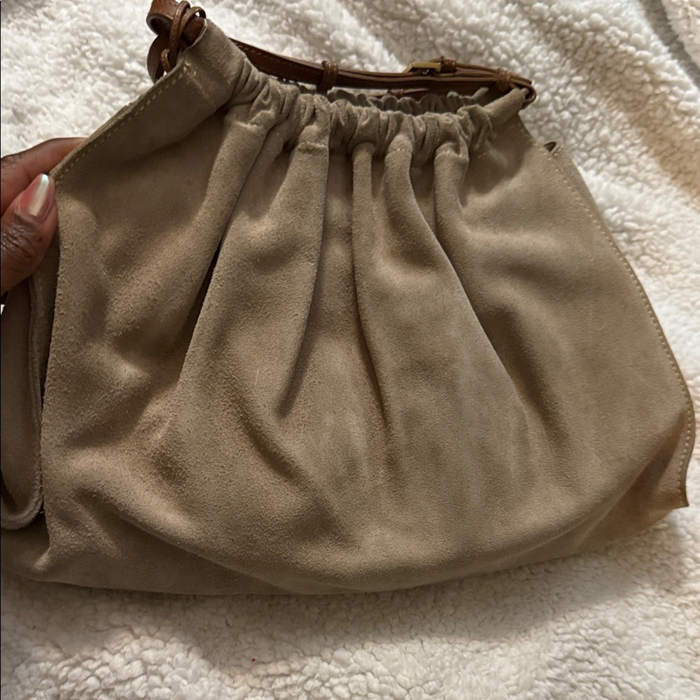 Gucci Tan Suede Hobo Bag